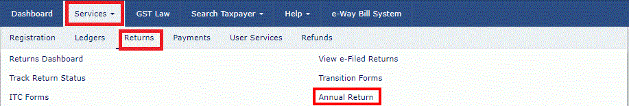 For filing GSTR-9 on Government portal following steps needs to be followed